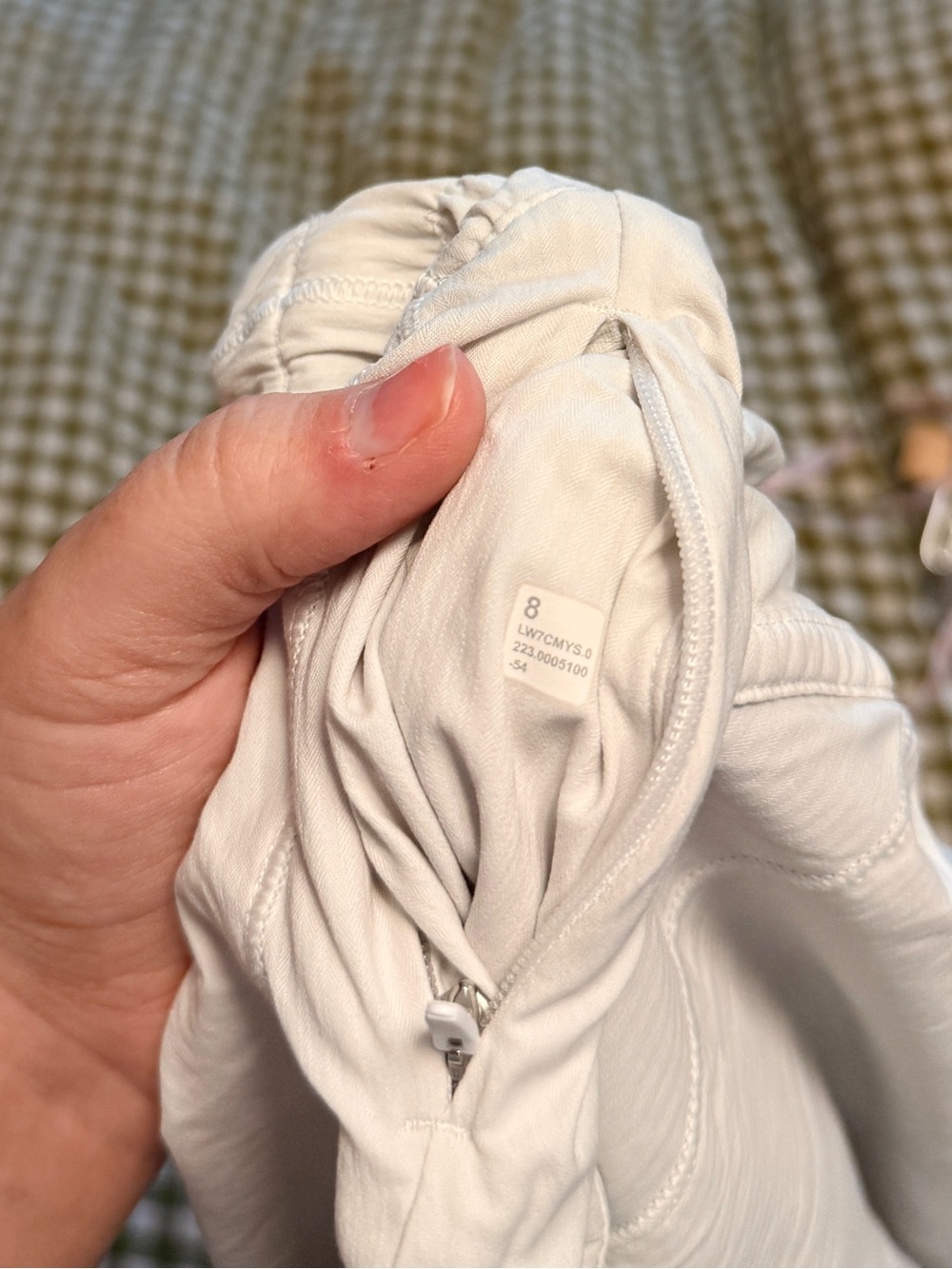 Lululemon Track That High-Rise Lined Short 5” White Size 8 - Picture 4 of 8